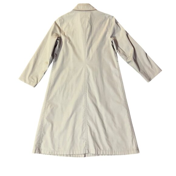 Vintage London Fog Trench Coat Womens 6P Petites Used Khaki Lined *No Belt - Picture 4 of 14